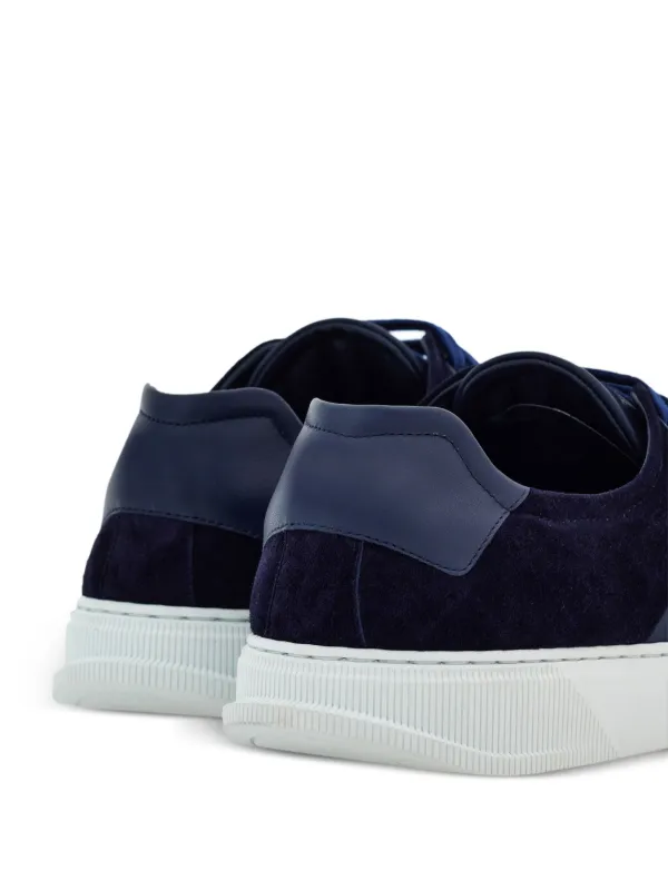 Ferragamo レースアップ レザースニーカー | ブルー | FARFETCH JP