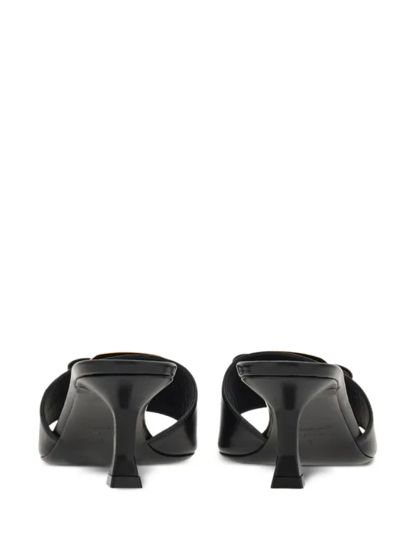 サンダル・ミュール Ferragamo Leather Mules With Bow Ferragamo Mules with bow available on SUGAR - 175566
