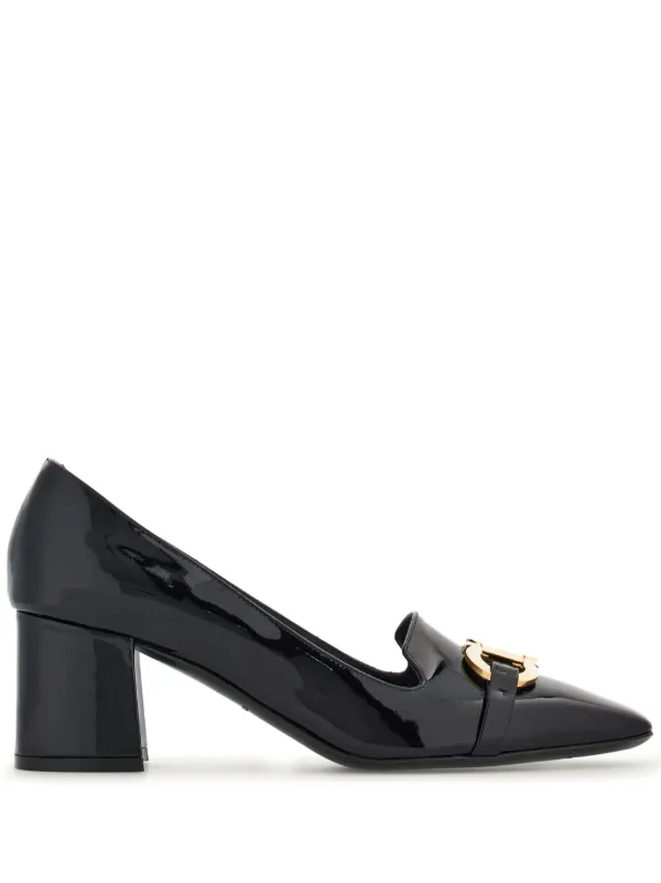 Gucci black patent leather on sale pumps