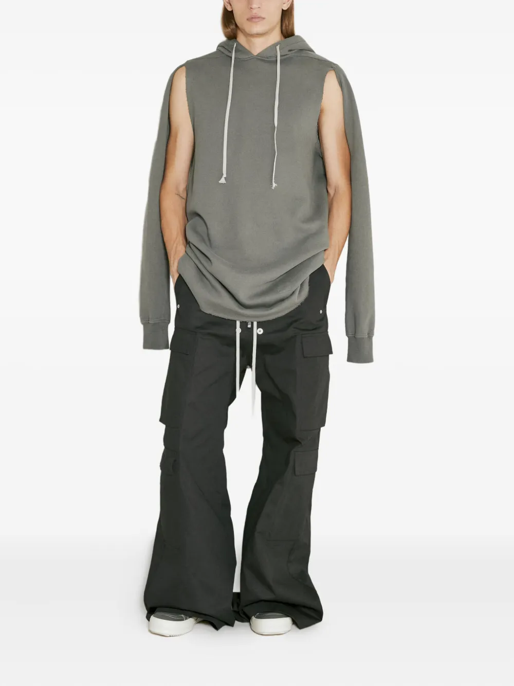 Rick Owens Katoenen hoodie Grijs