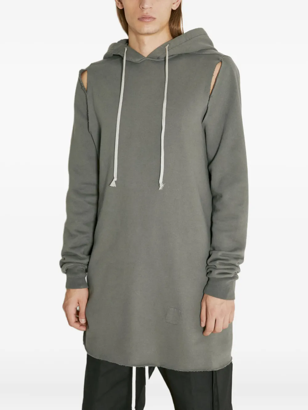 Rick Owens cotton hoodie Grijs