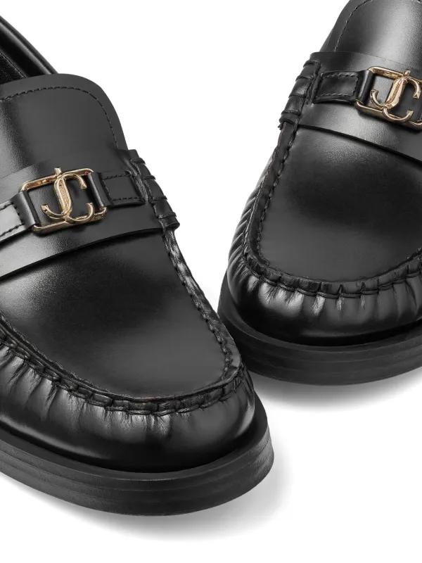 Jimmy★Choo(セールで破格)オシャレChooロゴ入りLandon/Black/F Jimmy☆Choo(セールで破格)オシャレChooロゴ入りLandon/Black/F