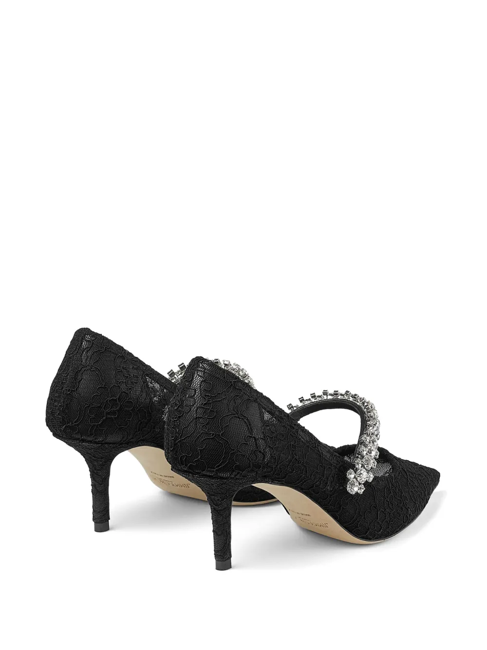 JIMMY CHOO BING 65MM LACE-EMBELLISHED PUMPS