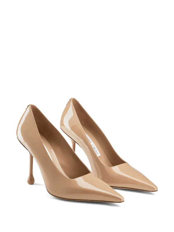 Jimmy Choo【関税送料込】イクシア 95 パテントレザーパンプス IXIA 95｜Black パテントレザー・パンプス｜新作コレクション