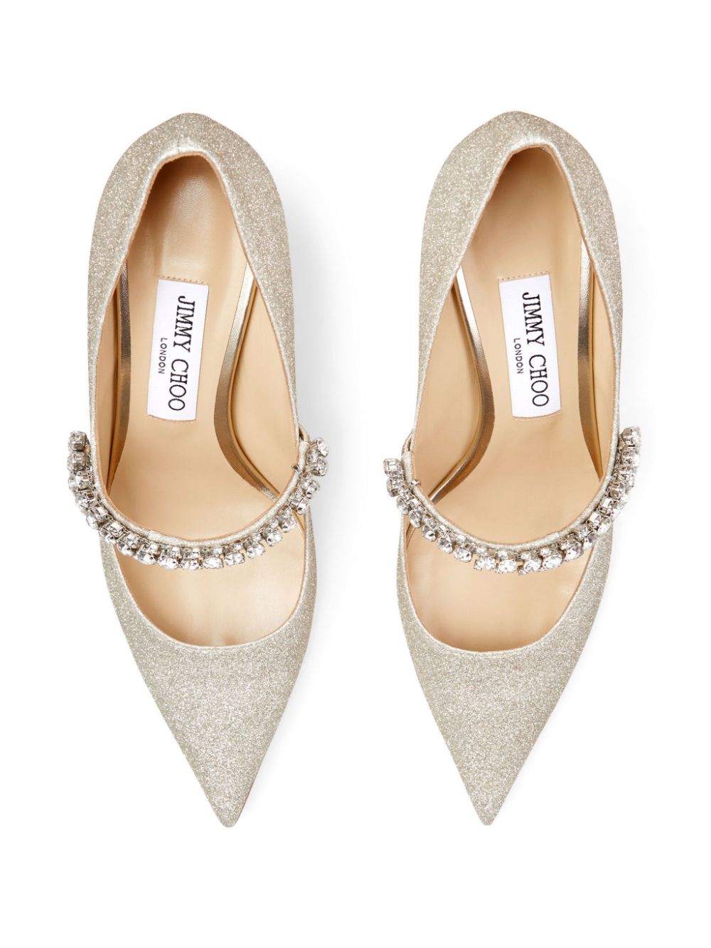 Jimmy Choo Bing 65mm glitter-effect pumps Women