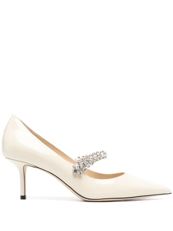 Jimmy Choo Bing 65mm Patent Leather Pumps Neutrals