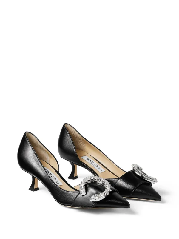 JIMMY CHOO Melva メルバ　グレー ポインテッドトゥパンプス37 JIMMY CHOO Melva メルバ グレー ポインテッドトゥパンプス37