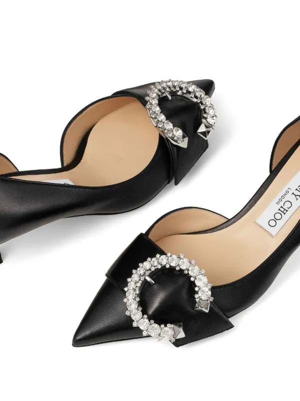 JIMMY CHOO Melva メルバ　グレー ポインテッドトゥパンプス37 JIMMY CHOO Melva メルバ グレー ポインテッドトゥパンプス37