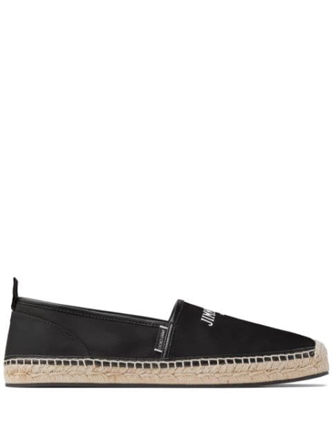 Jimmy Choo Egon logo-print espadrilles