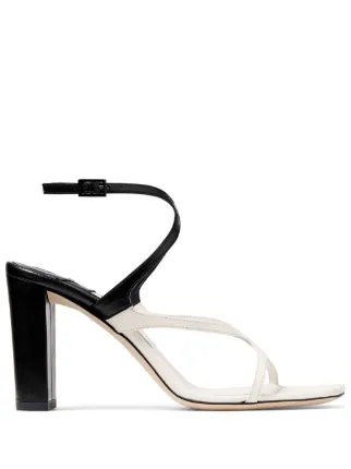 【関税込み】Jimmy Choo ブラック Azie 85 ヒールサンダル ブラック Azie 85 レザーサンダル | JIMMY CHOO | NET-A-PORTER
