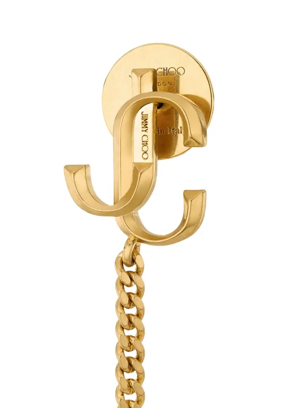 Jimmy Choo Diamond JC ドロップピアス | ゴールドトーン