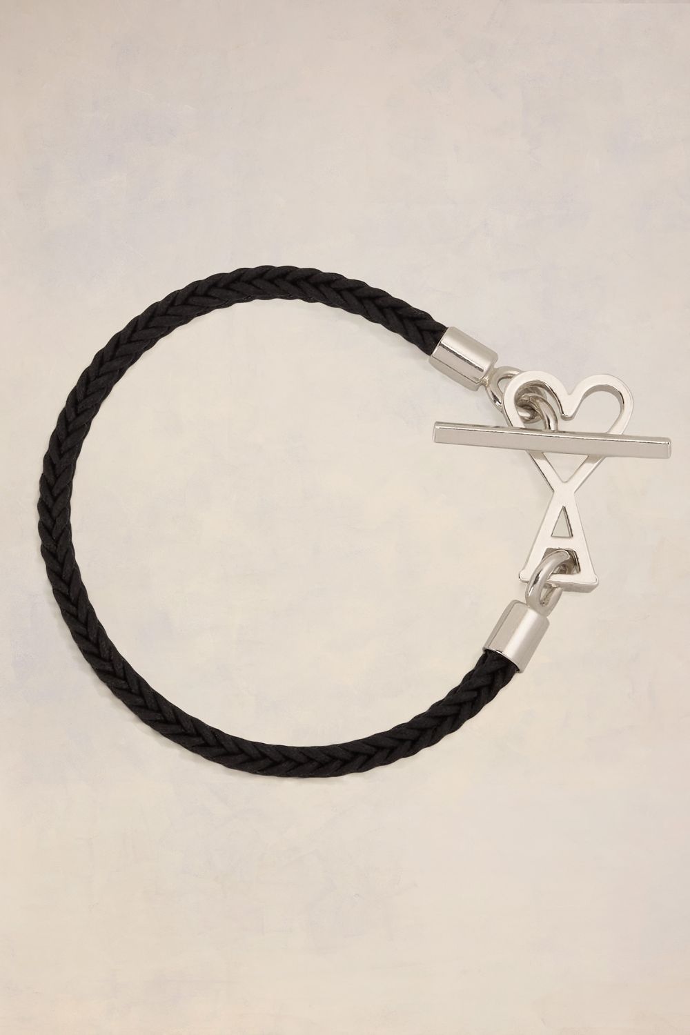 Shop Ami Alexandre Mattiussi Ami De Coeur Cord Bracelet Black Unisex