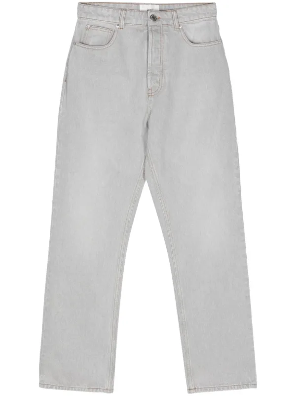 AMI Paris テーパードジーンズ | グレー | FARFETCH JP