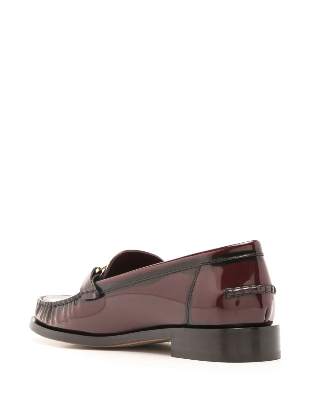 Ferragamo Moccasin with Gancini ornament Red