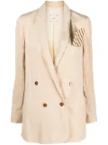 Alysi double-breasted corduroy blazer - Neutrals