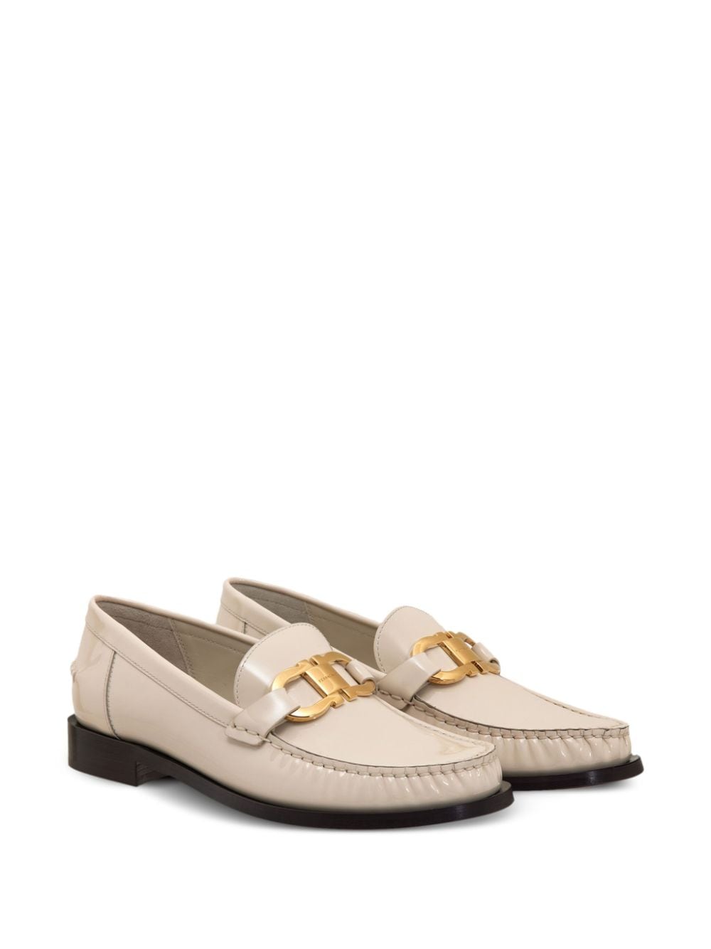 Ferragamo Gancini leren loafers - Beige