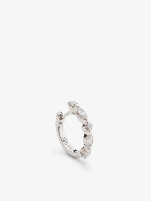 We by WHITEbIRD 18kt white gold Marylin diamond hoop earring