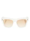Jacques Marie Mage Gordon square-frame sunglasses - Neutrals