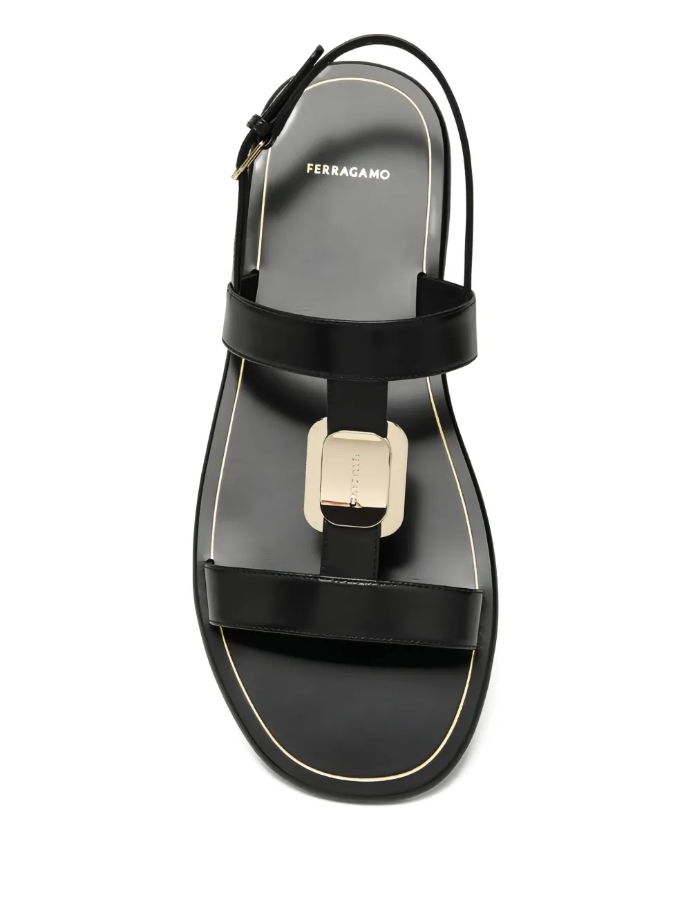 Ferragamo Capri leathers sandals Black