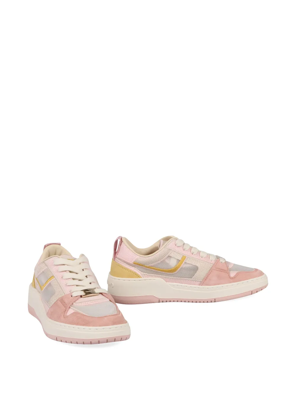 Ferragamo Mesh suede lace-up sneakers | Low-Tops | Image 2