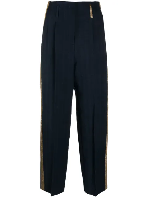 Alysi glitter-detail straight-leg trousers