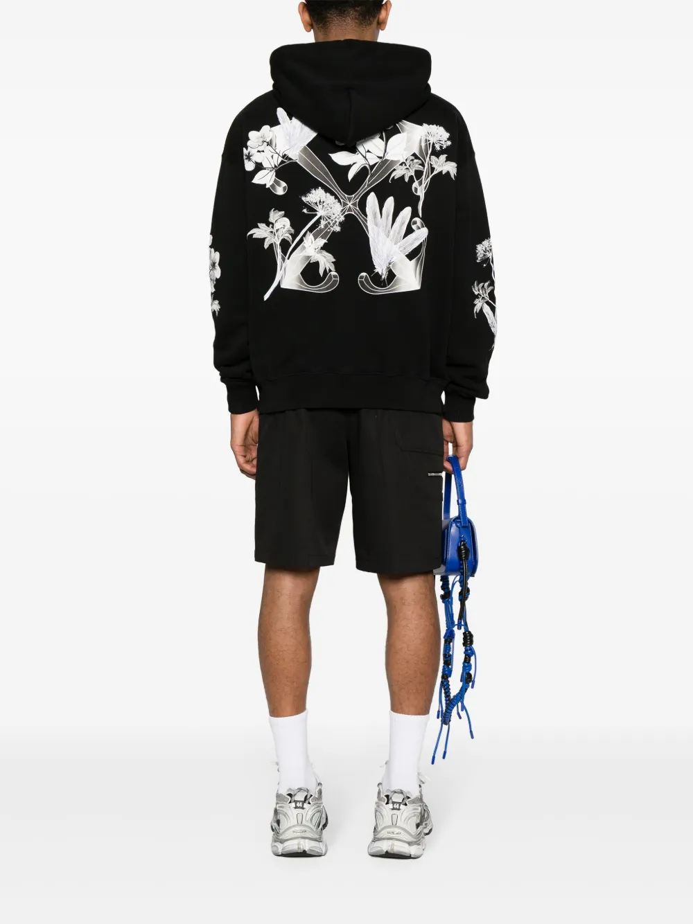 Off-White Hoodie met print Zwart