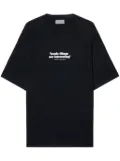 Off-White Ironic quote-print cotton T-shirt - Black