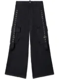 Off-White buckled cargo trousers - Black