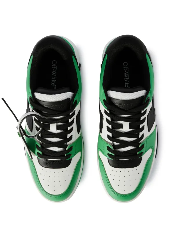 Off-White Out Of Office Leather Sneakers | Green | FARFETCH