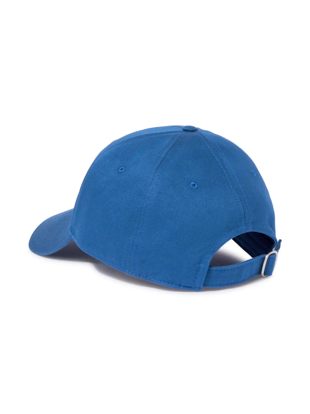 Off-White Drill honkbalpet met geborduurd logo - Blauw