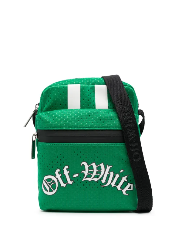 Off White Outdoor Mesh Messenger Bag Green FARFETCH KW