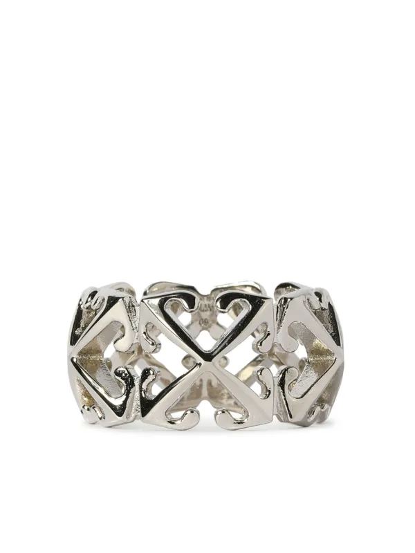 Off White Bague Multi Arrow Logo Strass Farfetch