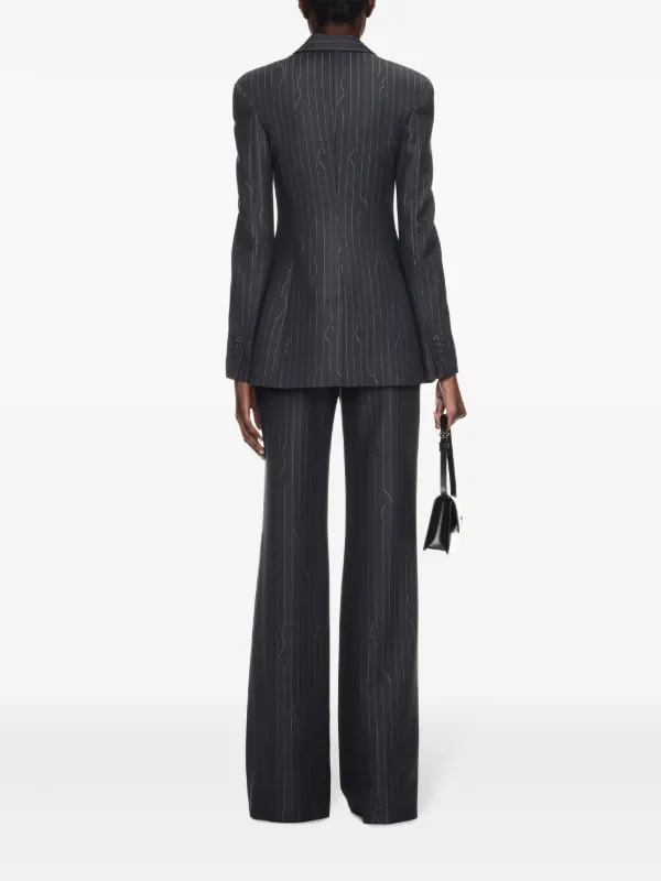 Off-White ピンストライプ ジャケット | グレー | FARFETCH JP