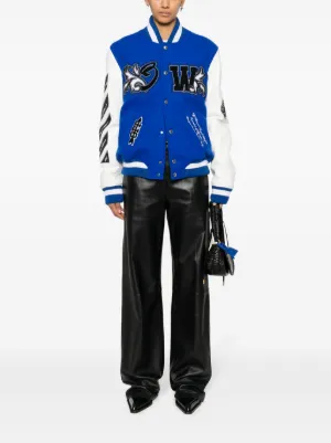 ジャケット Off-White Woman Jacket Black OWEH028F23FAB001 1010 Off-White - Nylon bomber jacket black - The Corner