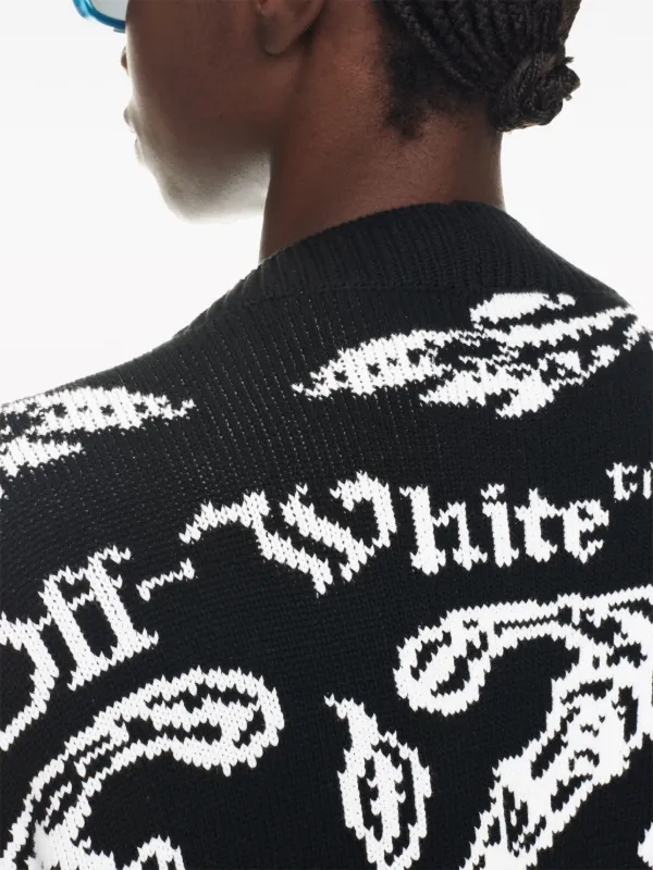 Off white outlet knit cardigan