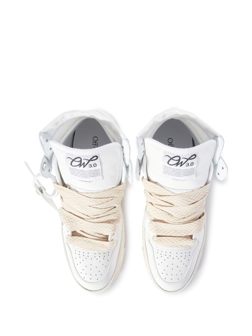 Shop Off-white 3.0 Off-court Leather Sneakers In White