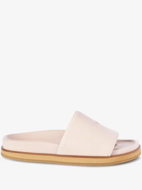 Off-White claquettes en cuir à boucle logo