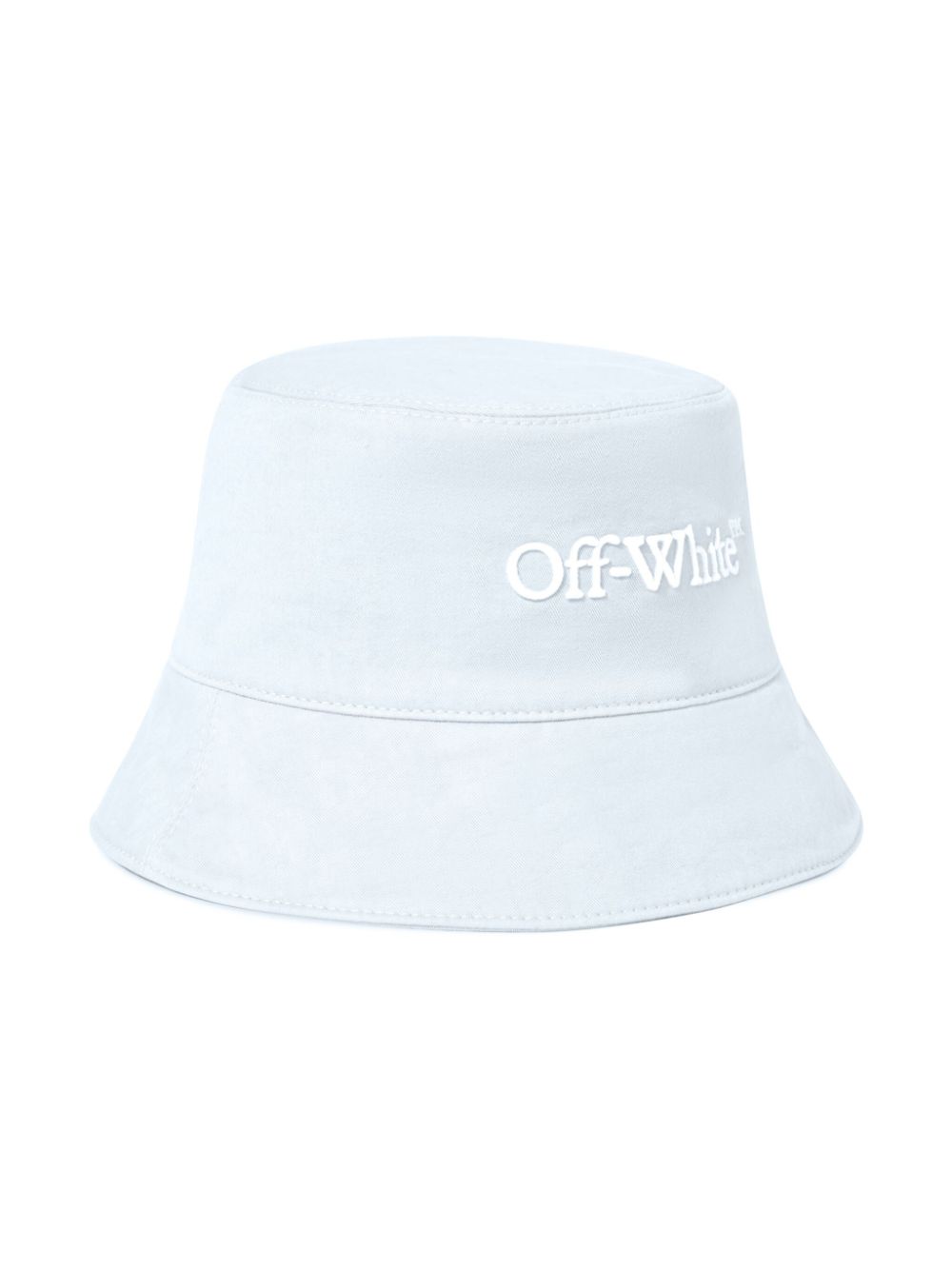 Shop Off-white Bookish Drill-embroidery Bucket Hat In Blue