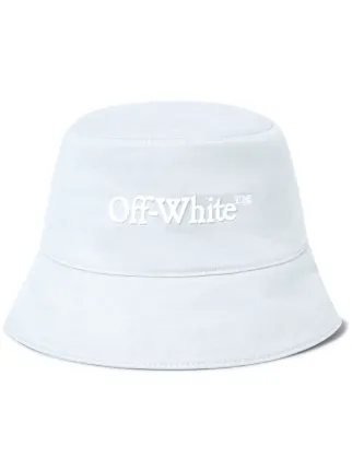 Off-White Bookish Drill バケットハット | ブルー | FARFETCH JP