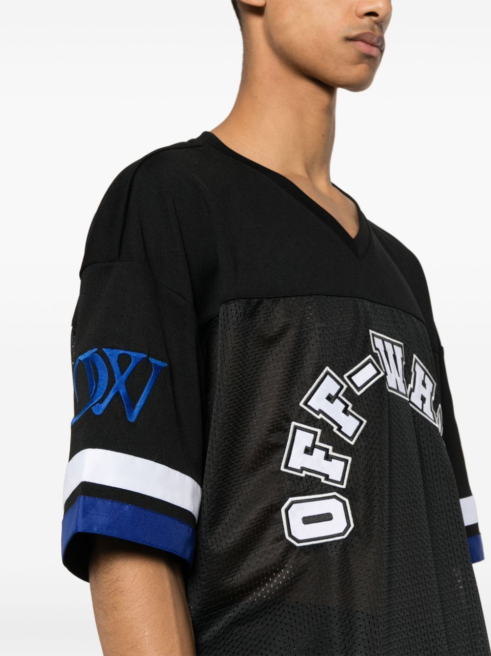 Off-White T-shirt met logopatch Zwart