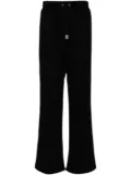 Off-White Diag-stripe embroidered track pants - Black