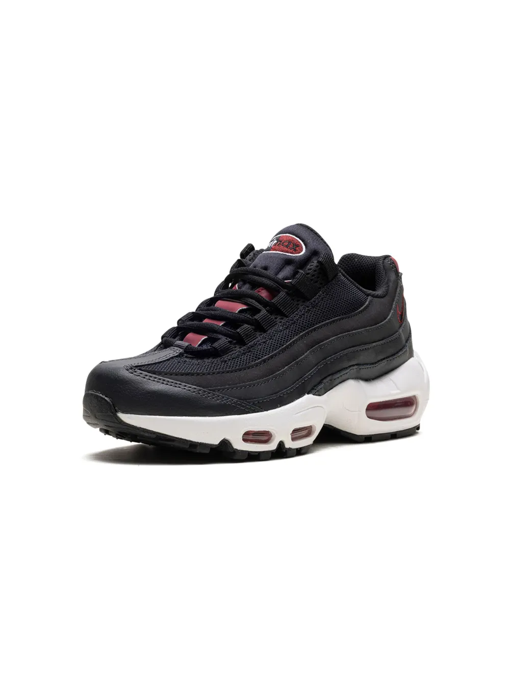 Shop Nike Air Max 95 Recraft "anthracite Team Red" Sneakers In Black