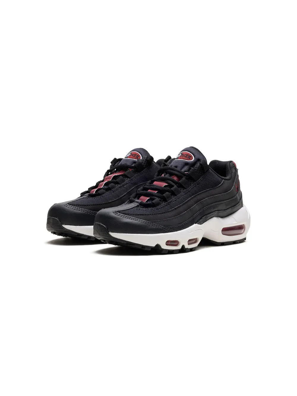 Shop Nike Air Max 95 Recraft "anthracite Team Red" Sneakers In Black