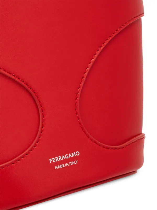 FERRAGAMO レディース カット アウト ミニバッグ Ferragamo カットアウト レザーミニバッグ | レッド | FARFETCH JP