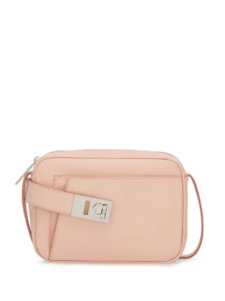 Ferragamo Small Camera Case Leather Crossbody Bag | Pink | FARFETCH