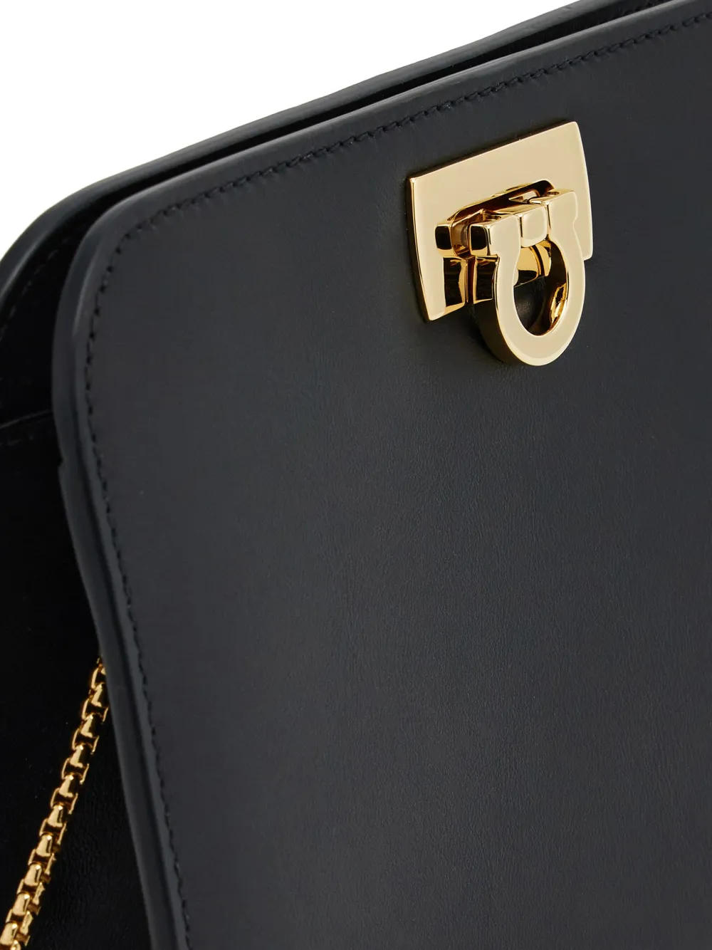 Ferragamo Wanda leren tas Zwart
