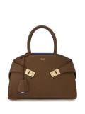 Ferragamo small Hug leather tote bag - Brown