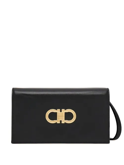 Mini sac à main en cuir à fermoir Gancini - Ferragamo - Modalova