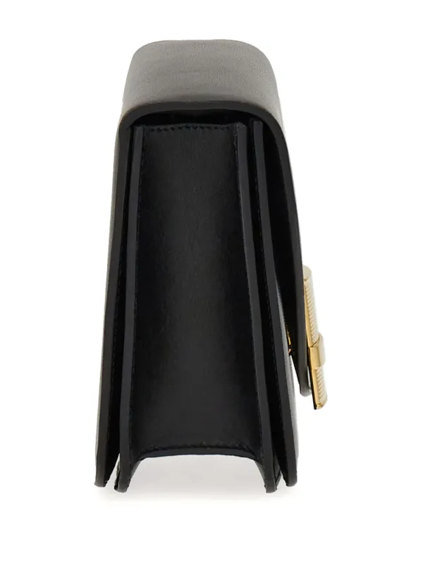 その他 [Dulcicasa] Ferragamo Small Asymmetric Leather Crossbody Bag | Black