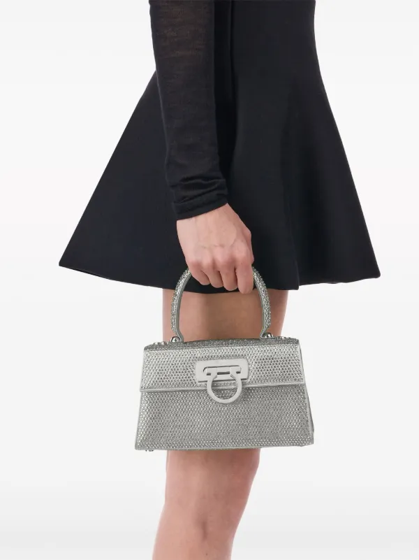 MADE IN ITALY製 Salvatore Ferragamo 南国柄シルクネクタイ イ